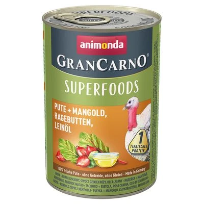 Animonda GranCarno Adult Superfoods 6 X 400 G Hondenvoer - Afbeelding 4