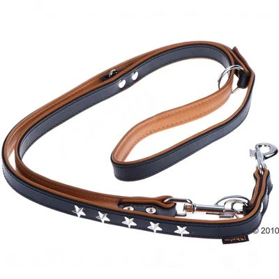 Heim Set: Hondenriem Stars + Leren Halsband Stars - Afbeelding 4