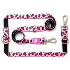 Max & Molly Multifunctionele Hondenlijn Leopard Pink