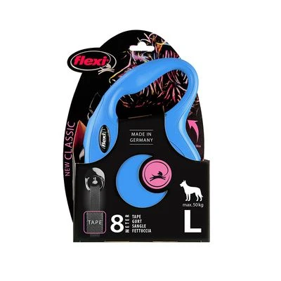 Flexi New Classic Rollijn L Blauw, 8 M - Afbeelding 4