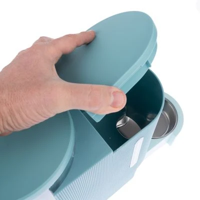 TIAKI Voer- En Waterdispenser, Lichtblauw - Afbeelding 12