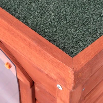 Woody Platdak-hondenhok Met Kunststof Deur - Afbeelding 7