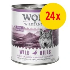 Voordeelpakket: Wolf Of Wilderness Adult 24 X 800 G