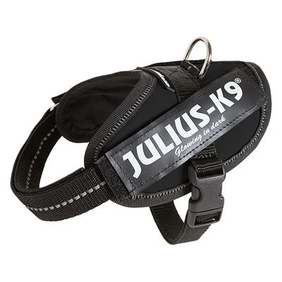 Julius K9 JULIUS-K9 IDC®-Powertuigje Zwart + JULIUS-K9® Rubberen Dubbellijn - Afbeelding 4