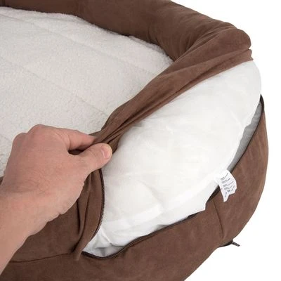 Hondenbank Memory Ovaal Bruin - Afbeelding 12