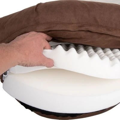 Hondenbank Memory Ovaal Bruin - Afbeelding 6