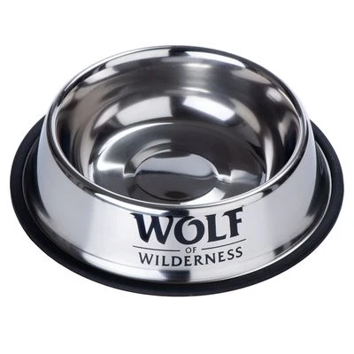 Wolf Of Wilderness Antislip RVS Voerbak Voor Honden