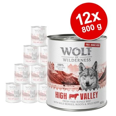 Voordeelpakket 12 X 800 G Wolf Of Wilderness Scharrelvlees Hondenvoer