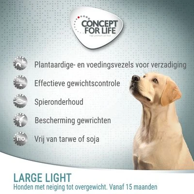 Concept For Life Large Light Hondenvoer - Afbeelding 3