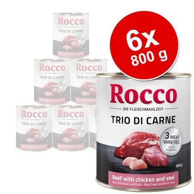 Rocco Trio Di Carne Gemengd Probeerpakket 6 X 800 G Hondenvoer - Afbeelding 5