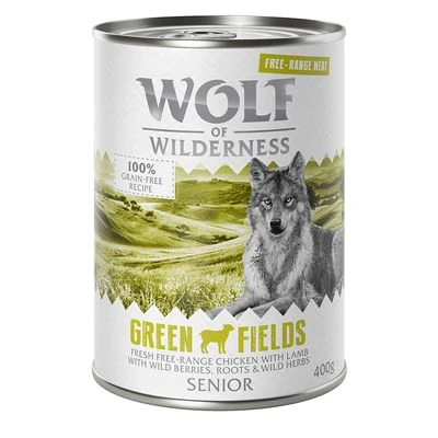 Wolf Of Wilderness Senior "Scharrelvlees" 6 X 400 G Hondenvoer - Afbeelding 4